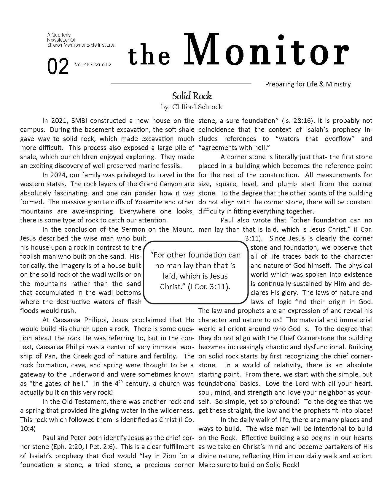 April - June 2025 Monitor 1
